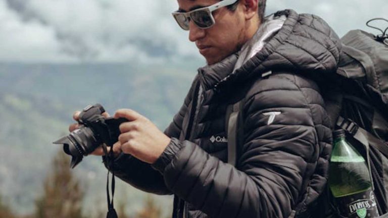 how to carry camera while hiking