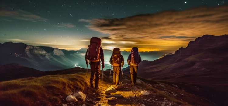 night hiking