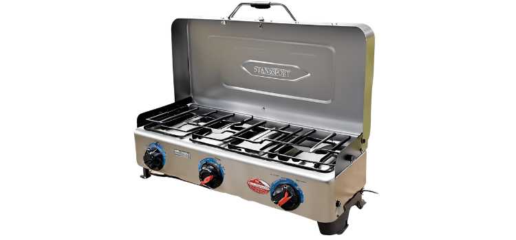 Three-Burner Propane Stove from Stansport Outfitter Series