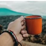 insulated camping mug with lid