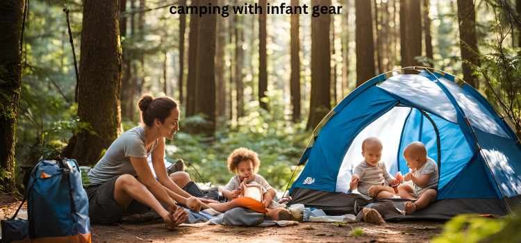 camping with infant gear