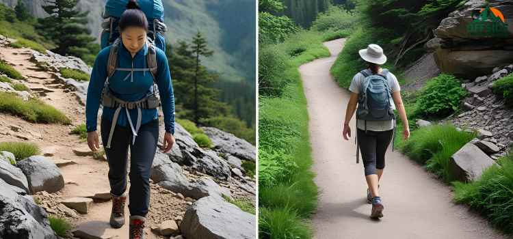 hiking boots vs trekking shoes