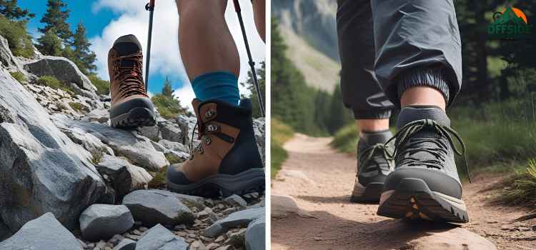 hiking boots vs trekking shoes