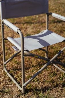 Padded Mesh Folding Chair Back Mesh Detail
