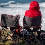 padded mesh oversized folding chair