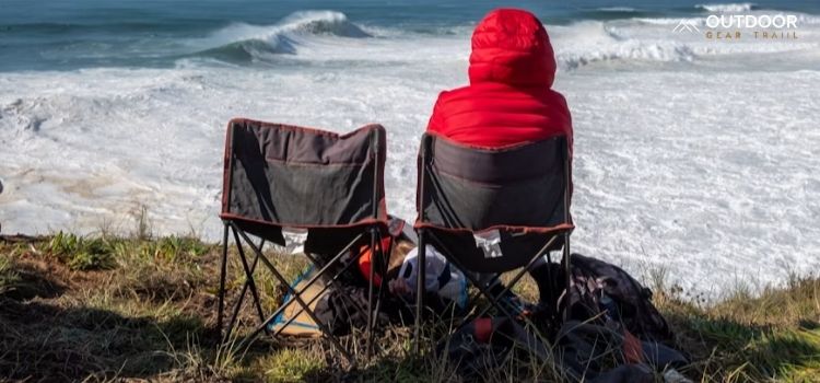 padded mesh oversized folding chair