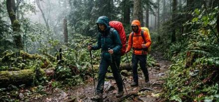 what to wear hiking in the rain