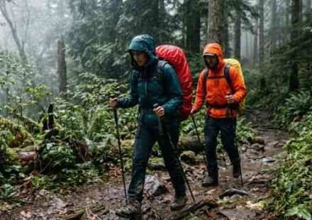 what to wear hiking in the rain